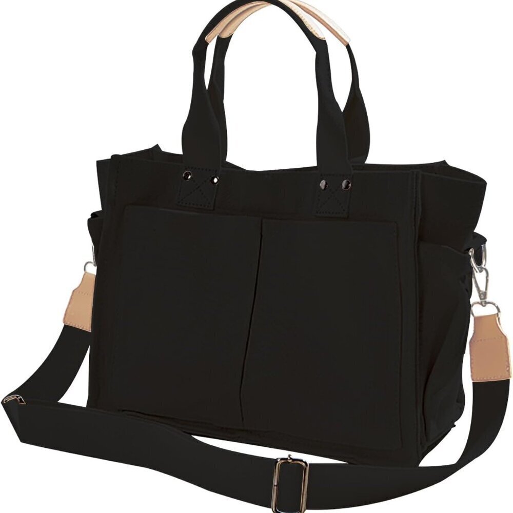 Canvas Tote Bags for Women Large Capacity Multi Pocket Casual Daily Work